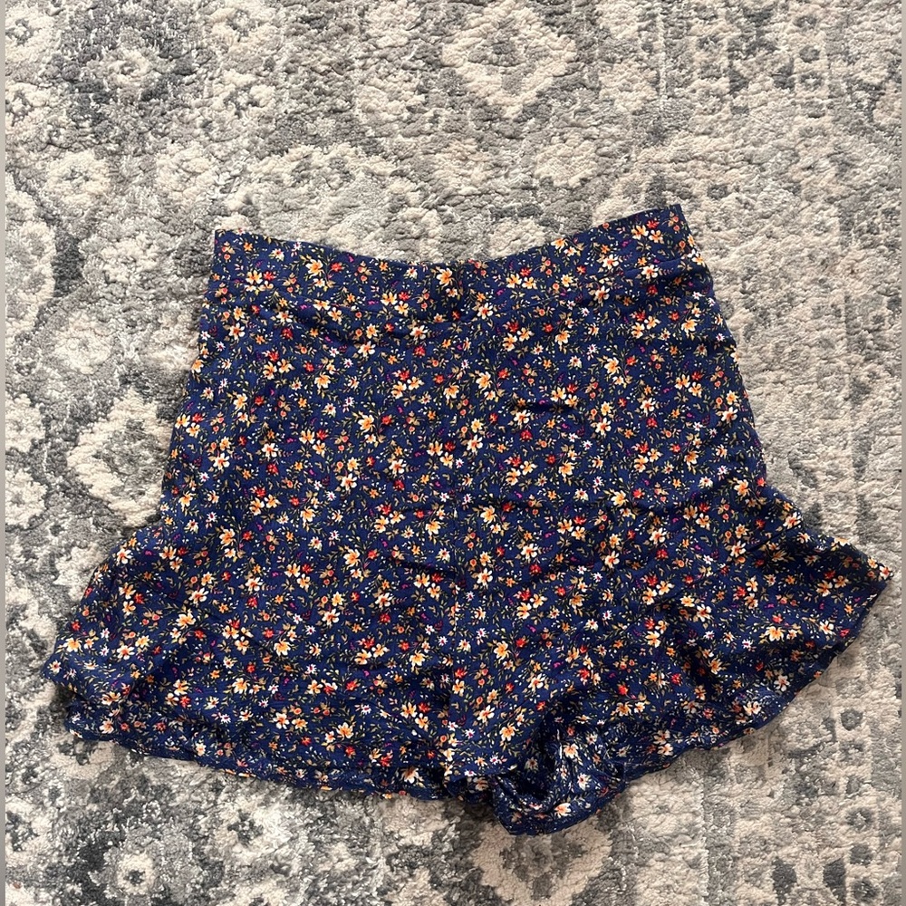 Blue floral shorts from American Eagle